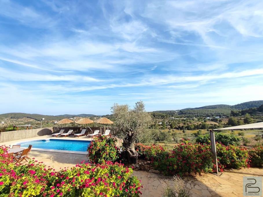 Casa Can Lluc Con Piscina, Jardin Y Vista Al Campo Sant Miquel de Balansat Extérieur photo
