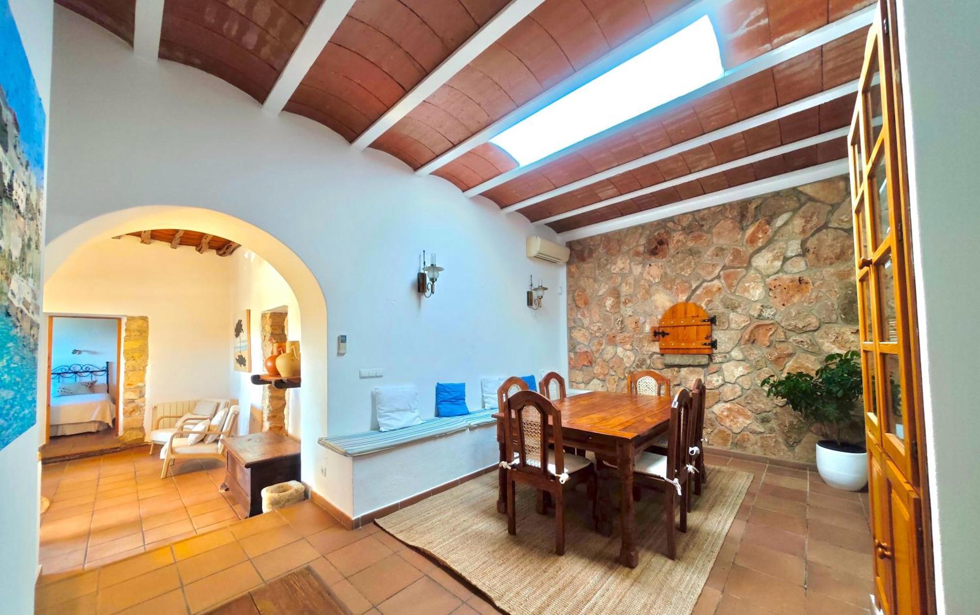 Casa Can Lluc Con Piscina, Jardin Y Vista Al Campo Sant Miquel de Balansat Extérieur photo
