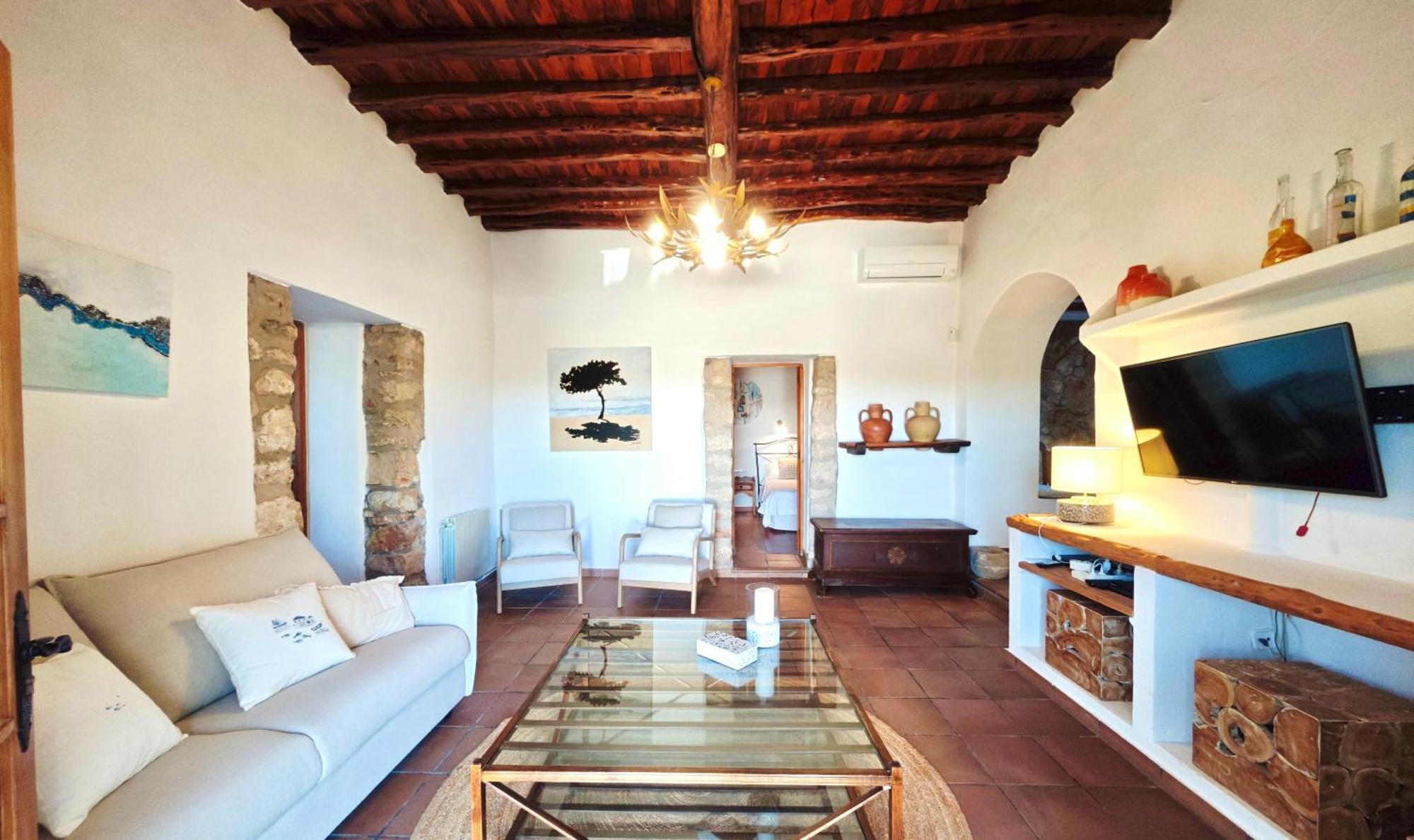 Casa Can Lluc Con Piscina, Jardin Y Vista Al Campo Sant Miquel de Balansat Extérieur photo