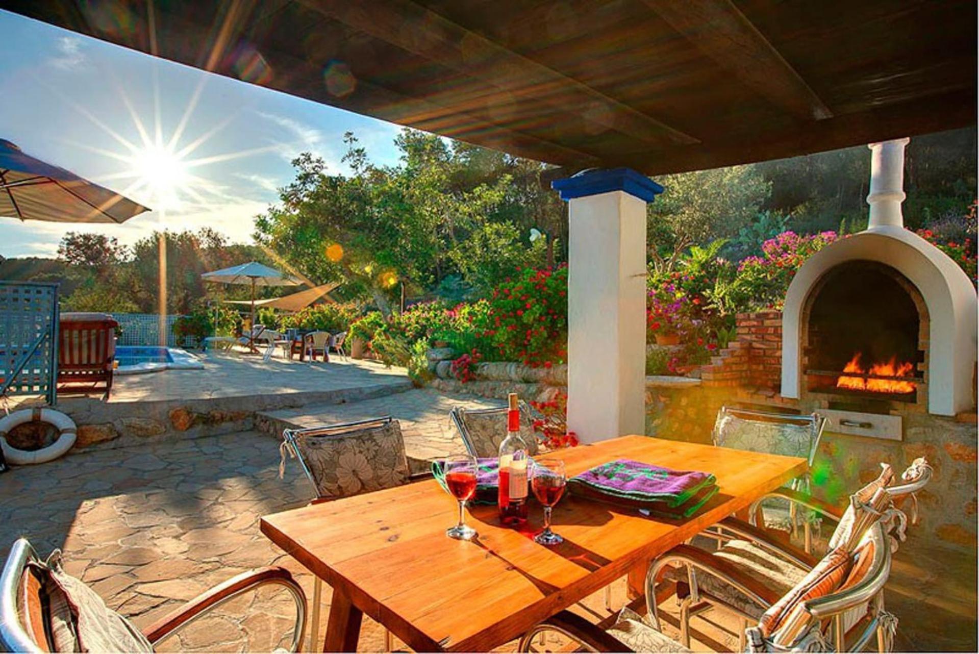 Casa Can Lluc Con Piscina, Jardin Y Vista Al Campo Sant Miquel de Balansat Extérieur photo